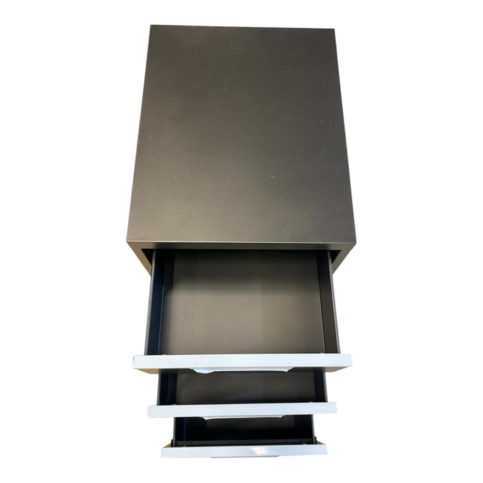Grey Three-drawer Filing Cabinet