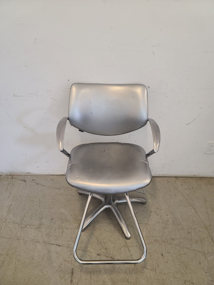 Silver Barber Chair