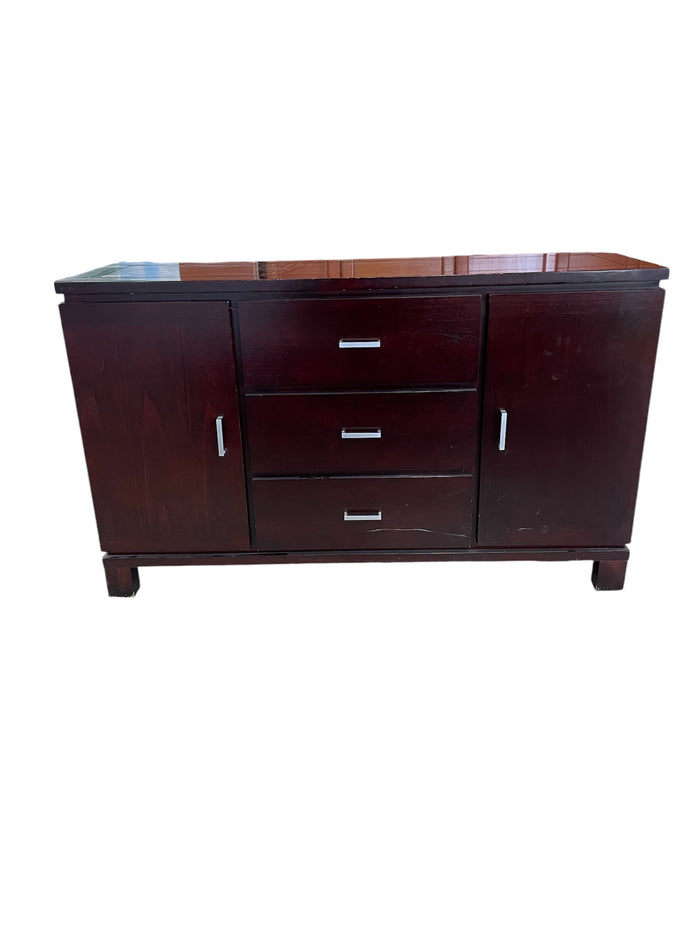 Dark Solid Wood Dresser