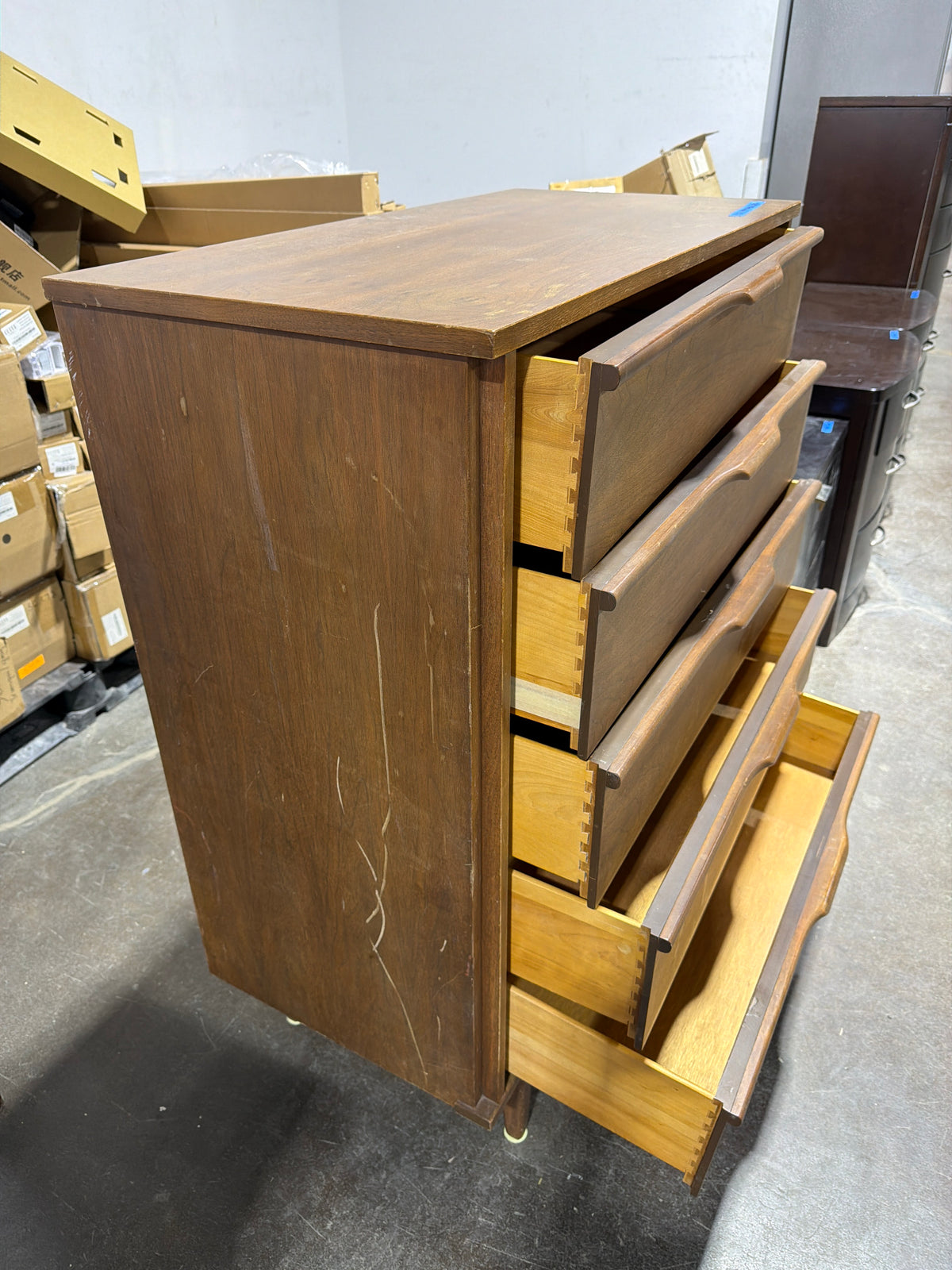 Mid Century Bedroom Dresser with Character