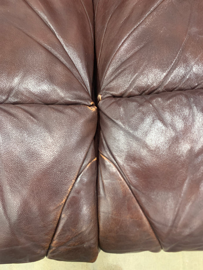 Brown Leather 2 Seat Recliner