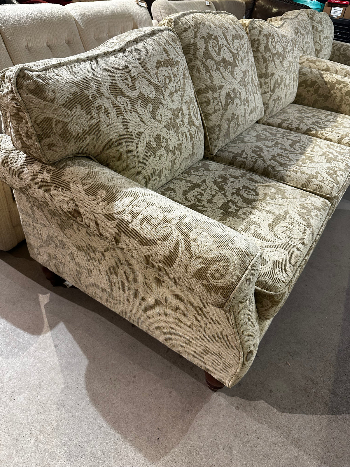 Cream Floral Patterned Sofa