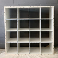 16 Cube White Shelf Unit