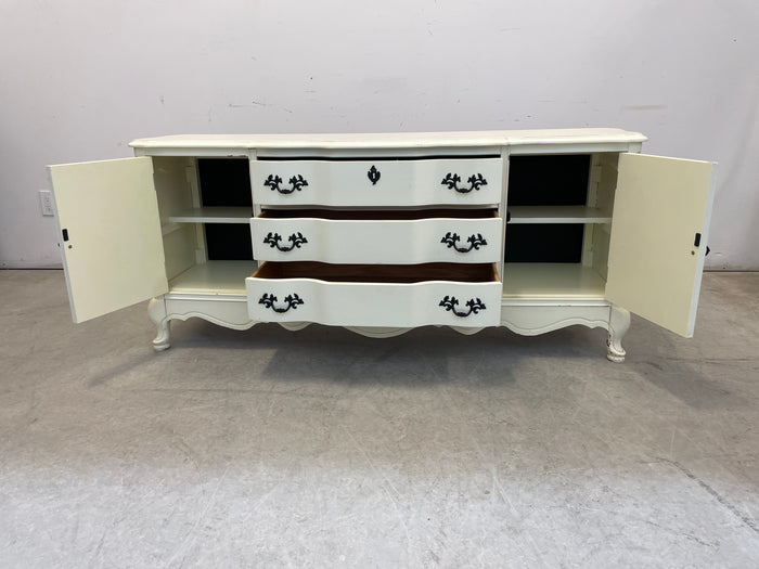 French-style Buffet with 2 Cubbies and 3 Drawers