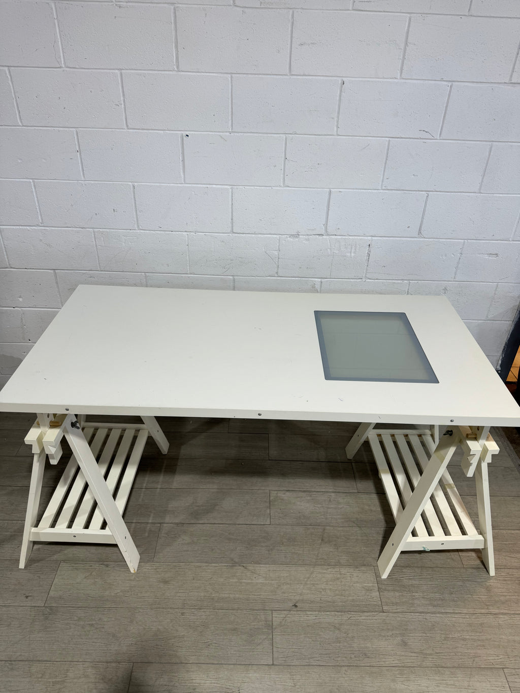 white drafting table