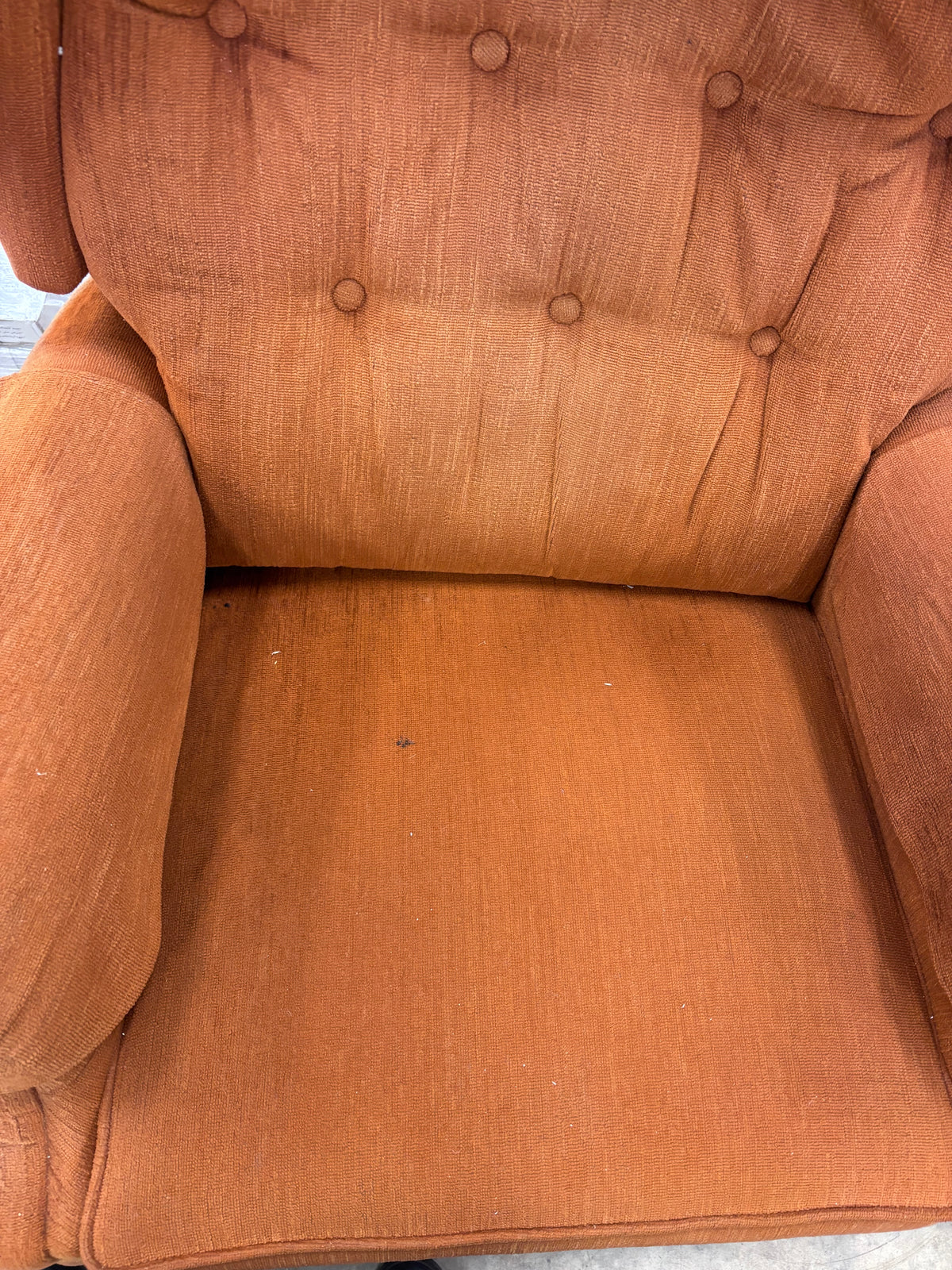Mid-Century Modern Orange Recliner