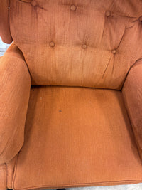 Mid-Century Modern Orange Recliner