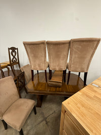 Dark Brown Dining Set w/ 5 Chairs