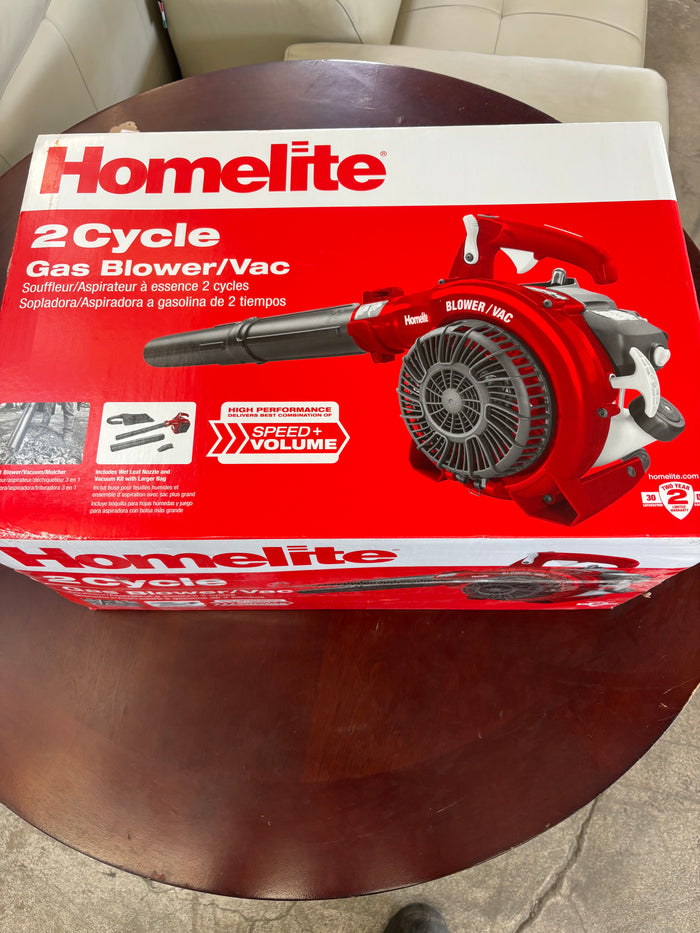 Homelite 26cc 2-Cycle Gas Leaf Blower and Vacuum