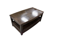Dark Wood Rectangular Coffee Table
