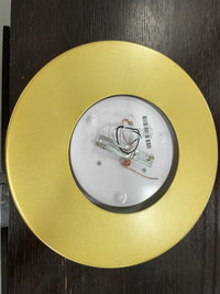 Brass Mesh Semiflush Ceiling Lamp