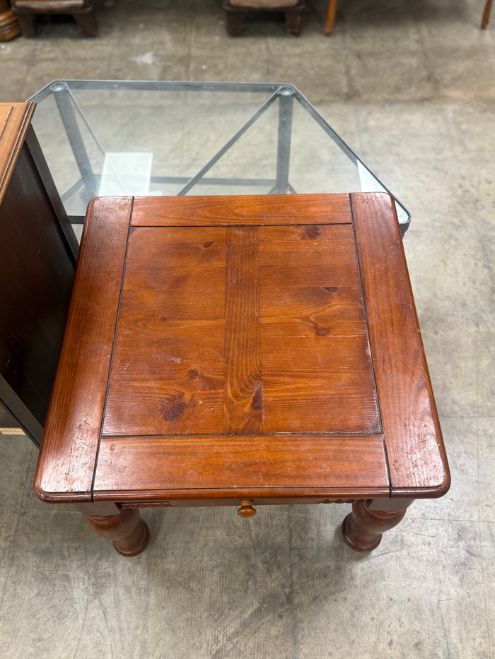 Square Mahogany Wooden Coffee Table