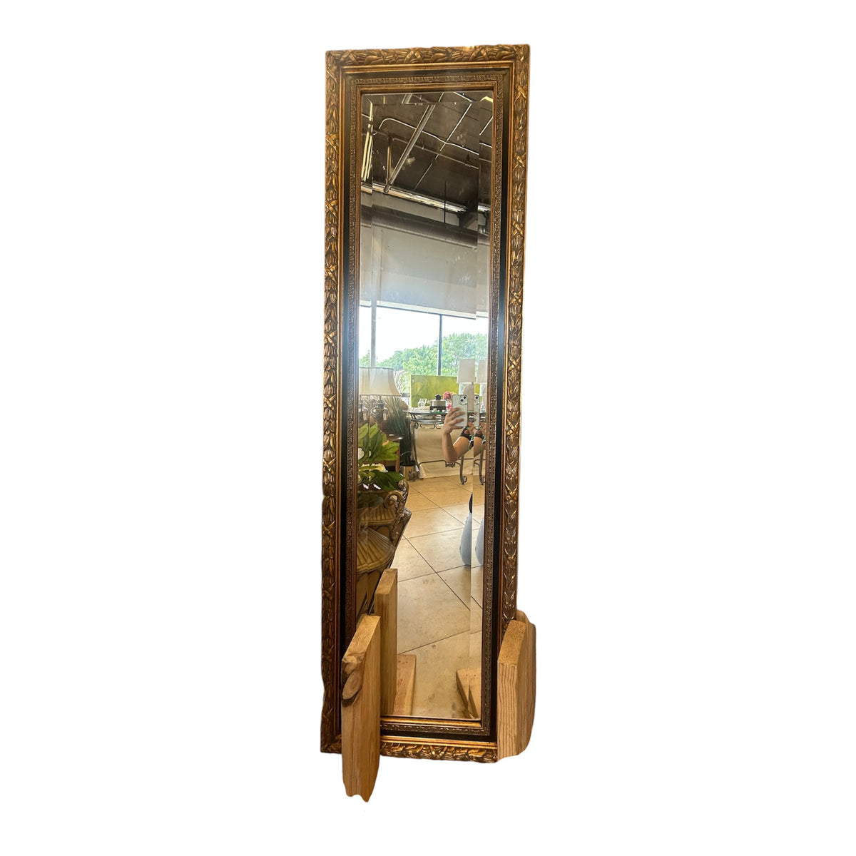 Cleo Antique Full-length Floor Mirror