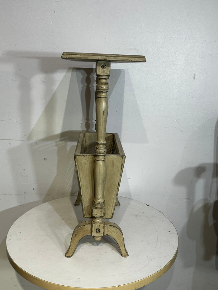 Vintage Magazine Rack Side Table