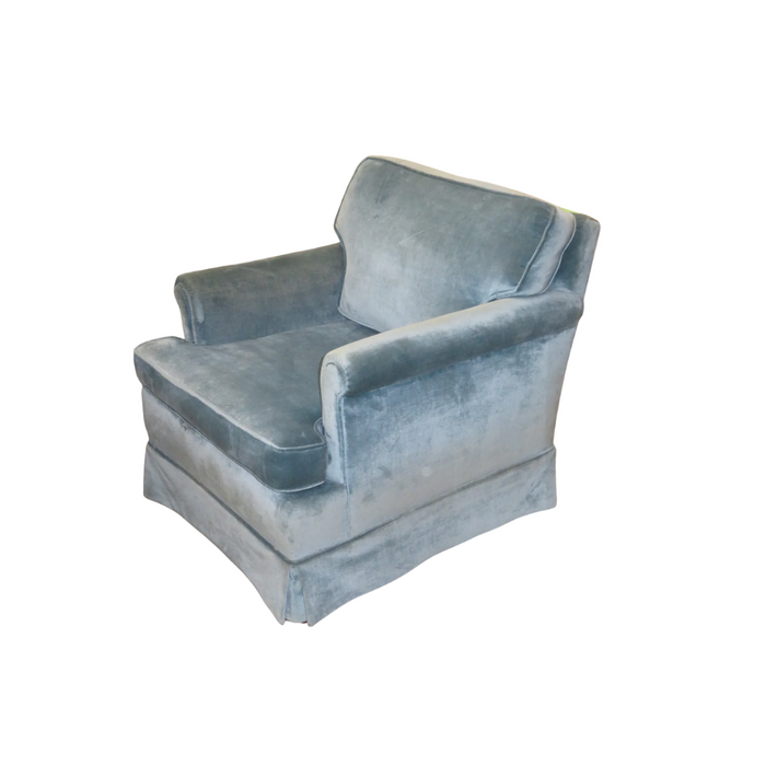 30"W Light Blue Armchair