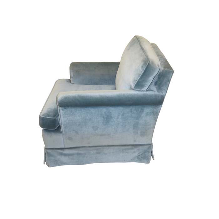 30"W Light Blue Armchair