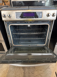 KitchenAid Architect Series II 30-inch slide-in gas range (Model KGSS907SSS) featuring a stainless steel finish, continuous cast-iron grates, and a digital control panel.