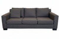 3 Seater Charcoal Grey Fabric Sofa