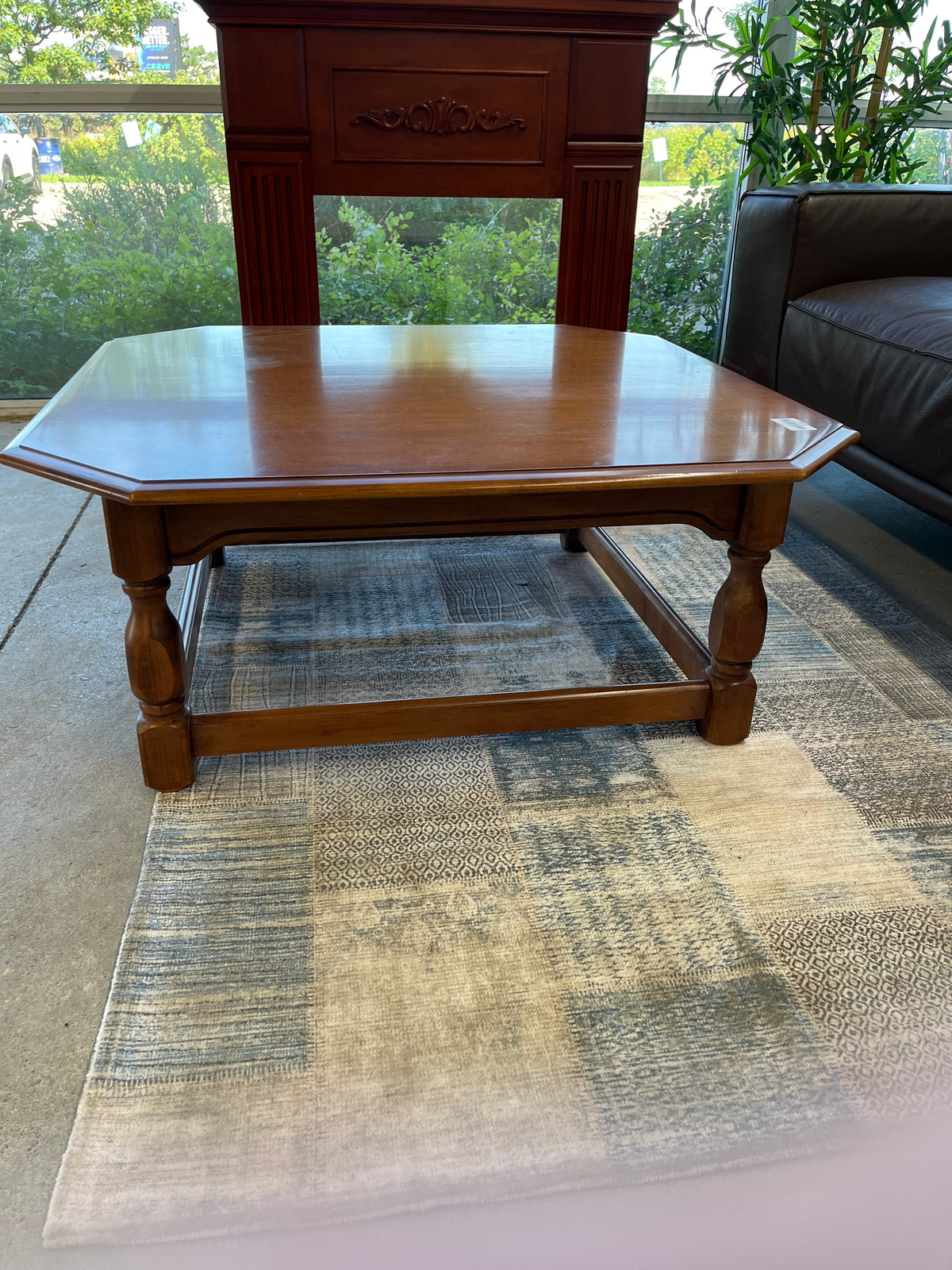 38"W Solid Wood Coffee Table