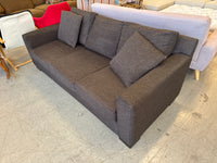 3 Seater Charcoal Grey Fabric Sofa