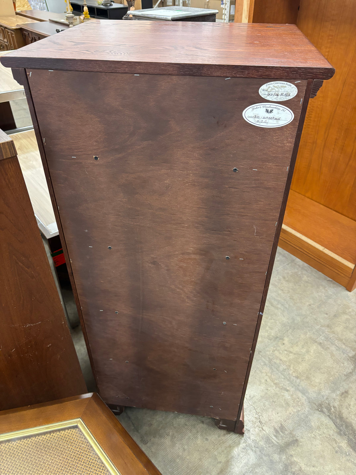 Vintage Wooden Tallboy Chest