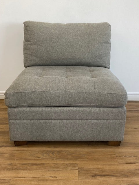 Grey Fabric Lounge Chair