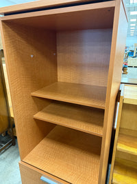 Tall Beechwood Storage Cabinet