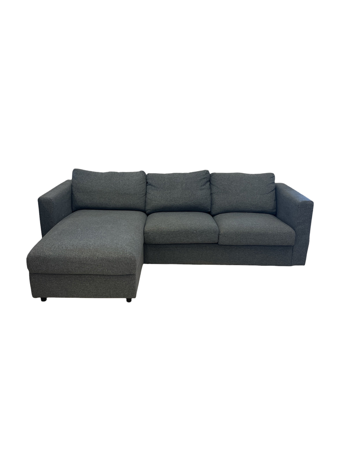 Finnala Sectional Sofa with Chaise Piece in Dark Grey