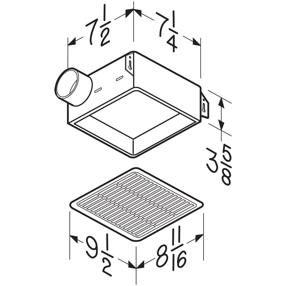 NuTone 50 CFM Ventilation Fan