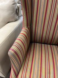 24"W Fabric Armchair with stool
