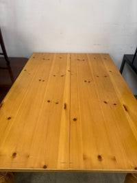 Light Brown Wooden Dining Table Set