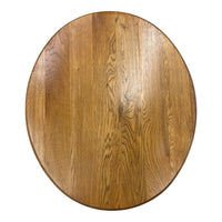 Oak Toned Round End Table