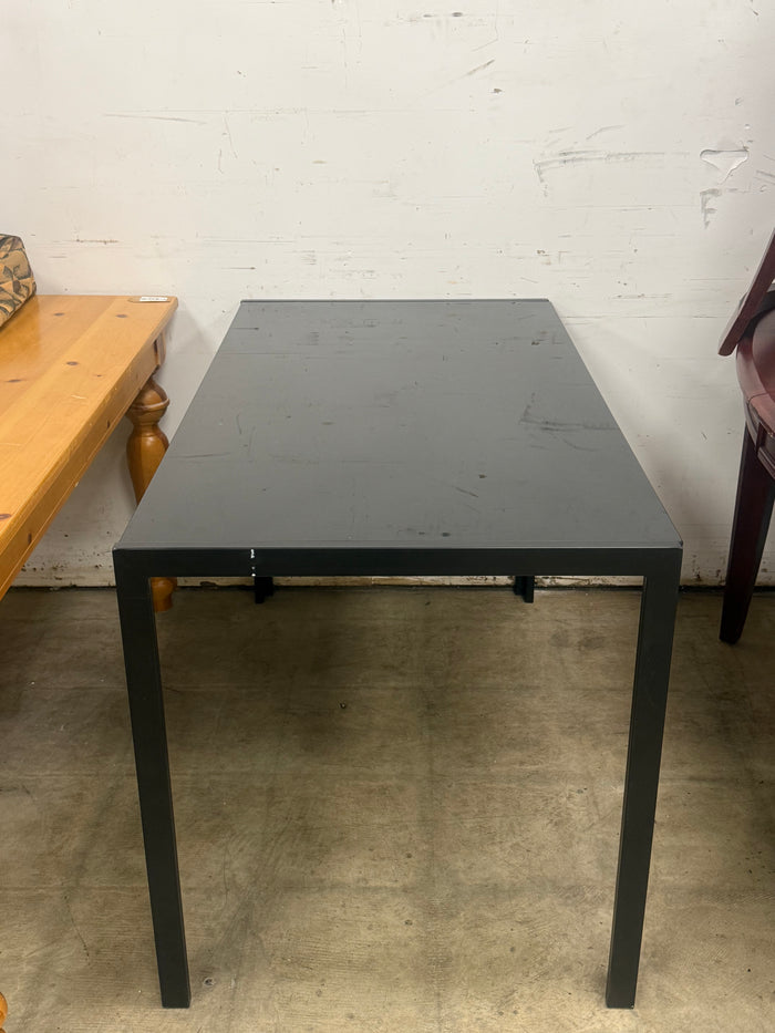 Black Rectangular Dining Table Set