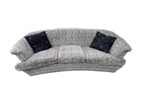 Postmodern Botanical Crescent 3-Seater Sofa