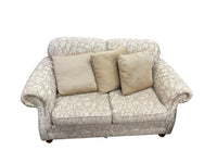 Traditional Cream Floral Loveseat