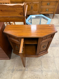 Small Wood Console Cabinet