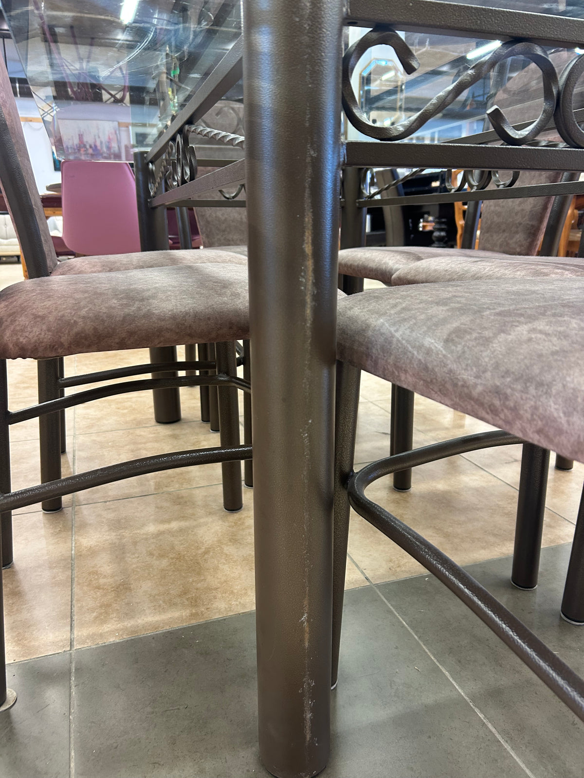 Creux Tubular Metal Dining Set
