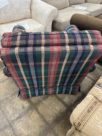 Traditional Plaid Armchair