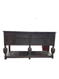 Jacobean Black Washed Sideboard