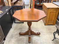 Light Brown Hexagon Shaped Table