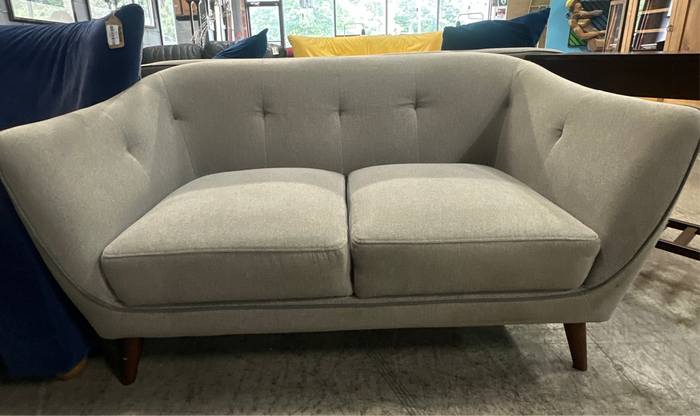 Gray loveseat