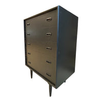 Noir MCM Style 5-drawer Dresser