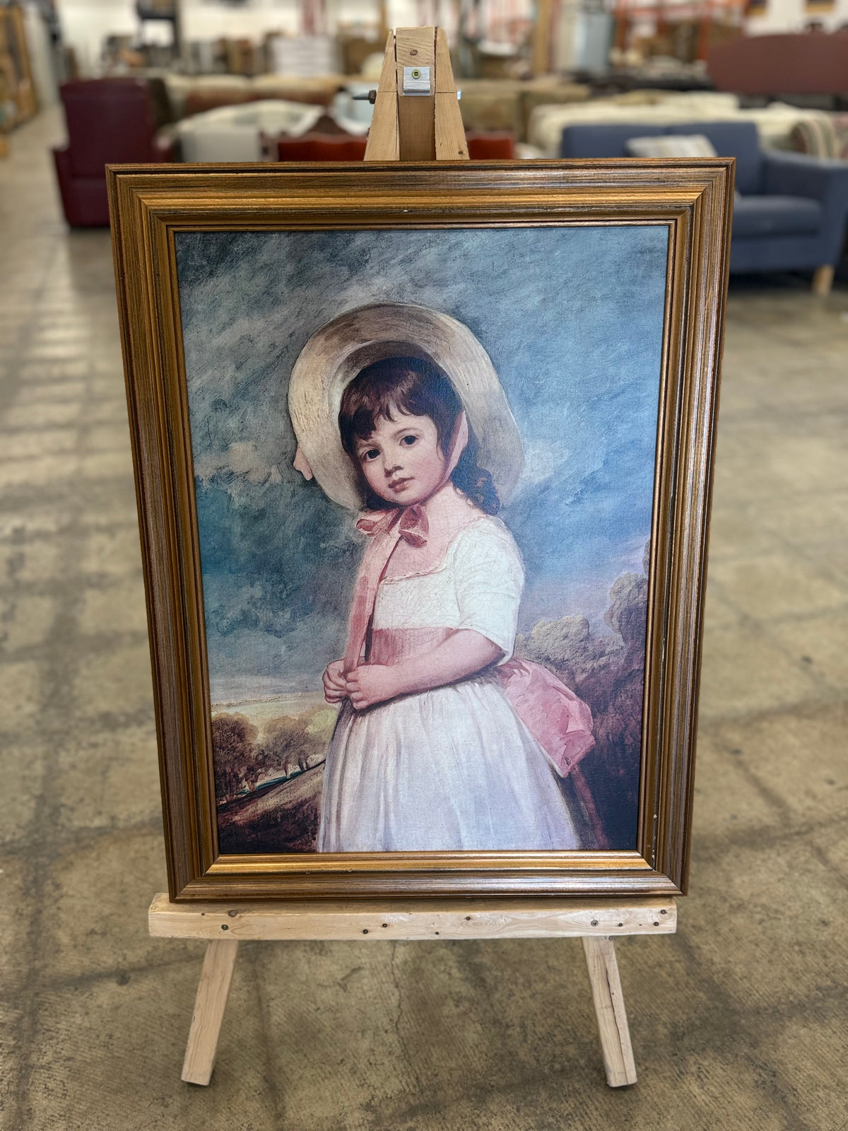 Vintage Miss Juliana Wiloughby Framed Portrait