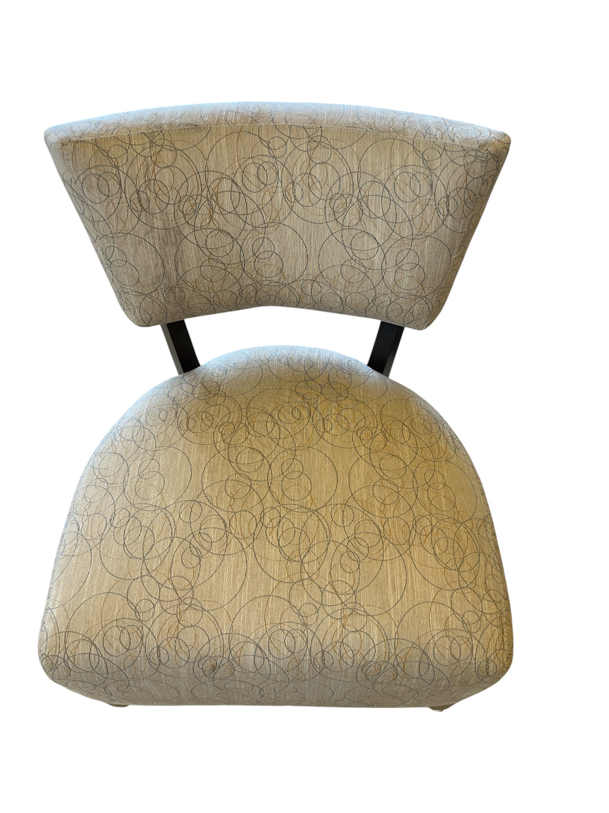 Contemporary Patterened Upholstered Lounge Chair