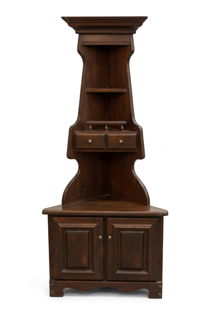 28 in. W Vintage Corner Hutch