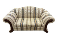 Traditional Striped Floral Sofa