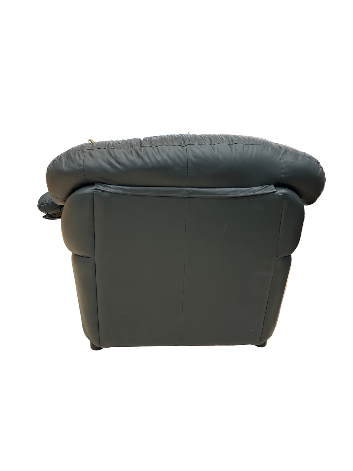 Forest Green Leather Armchair