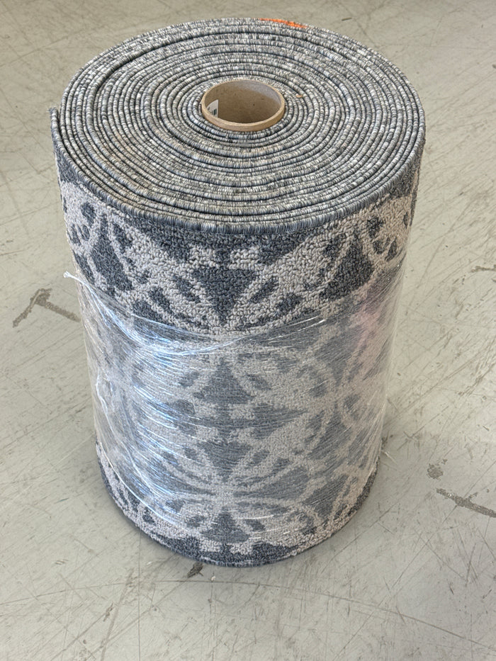 Area Rug Featuring A Distinctive Two-Tone Medallion or Floral Damask Pattern.