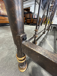 Nefertiti Metal Queen Bed Frame (The Bombay Furniture)