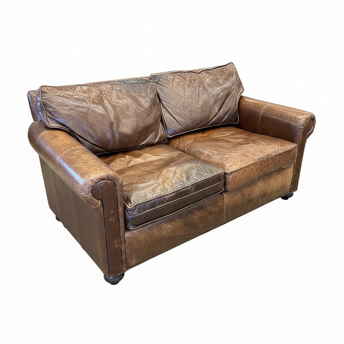 Original Lancaster Leather 2-Cushion Sofa (Small)